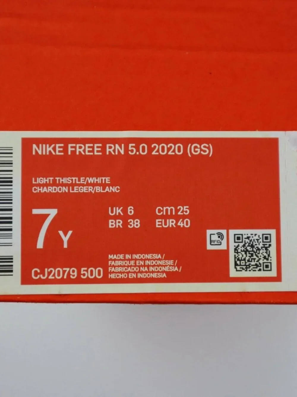 Nike Free RN 5.0 GS Women's / Girls Running Shoes Size 7Y Purple CJ2079 500